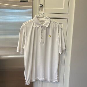Masters Tech Classic White Polo with Iconic Logo-large